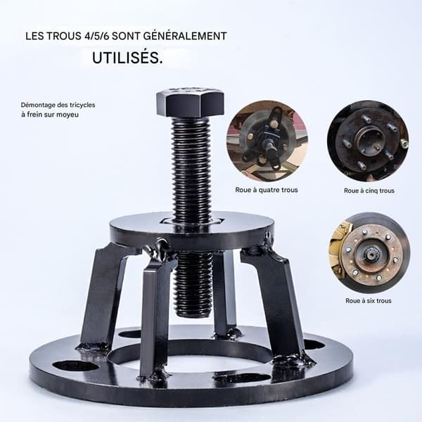 Hub Puller - Wheel Hub Puller, for disassembly, extraction and installation of hubs on cars