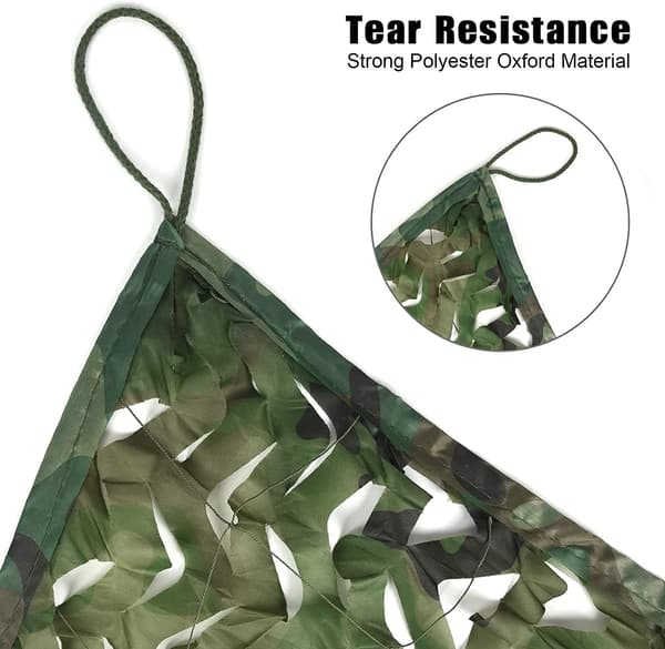 Dobbeltlags camouflage net 2x3m til jagt, hær til camping