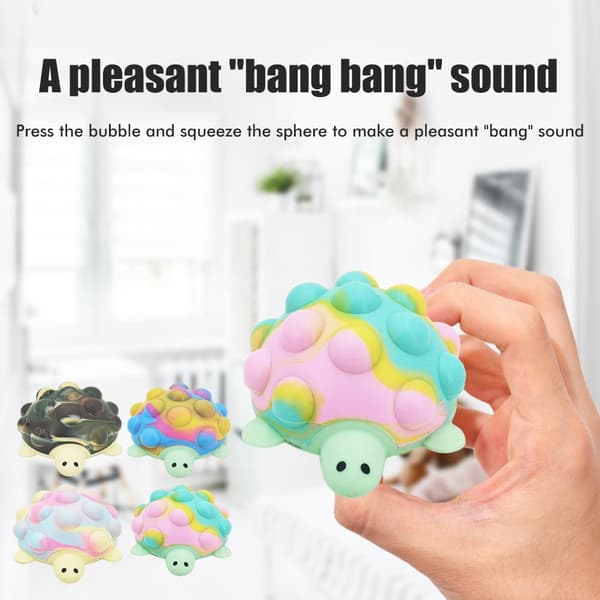3D Bubble Push Skilpaddeball - Sensorisk Stressavlastningsleke i Silikon for Voksne og Barn[JUN] 0.1 0.1