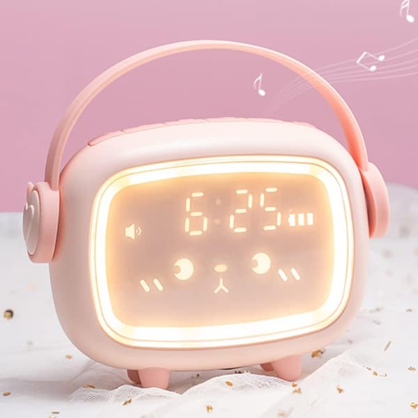 Children's Alarm Clock, LED Digital Alarm Clock, Wake-up Light and Night Light