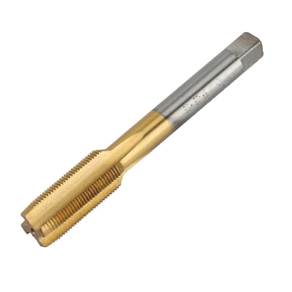 High Hardness UNF 1/2 -28 HSS Titanium Coated Tap and Round Die Set Threading Tool Compatible with Mold Processing Gold Silver Guld Silver