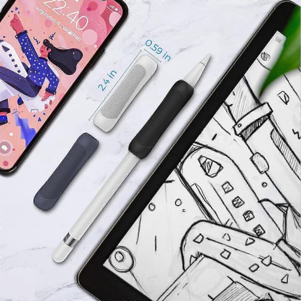 For Apple Pencil Grip 3-pack Ergonomic Silicone Case Accessories Compatible With Apple Pencil 1st And 2nd Generation (FMY)