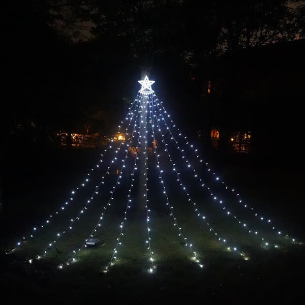 Utendørs juledekorasjoner, 3,5M julestjerne lys LED Wat