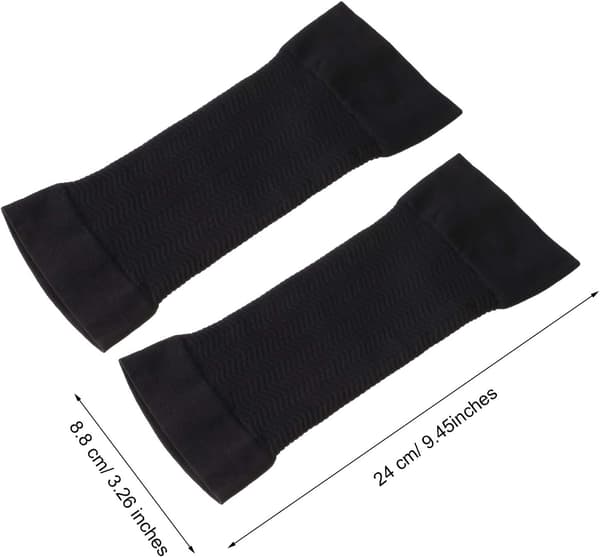 DRealm 4 par overarmsformere kompression til kvinder slappe arme kompression elastiske formere sport fitness slankende sort