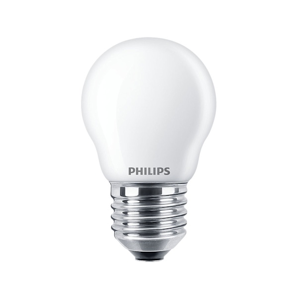 2-pack LED E27 P45 Globe 40W Frosted 470lm