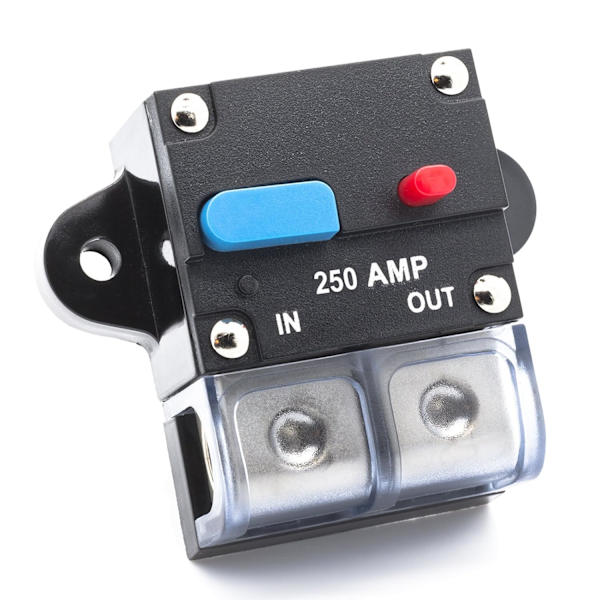 Automatic fuse, automatic circuit breaker, 12V/24V, splash-proof, suitable