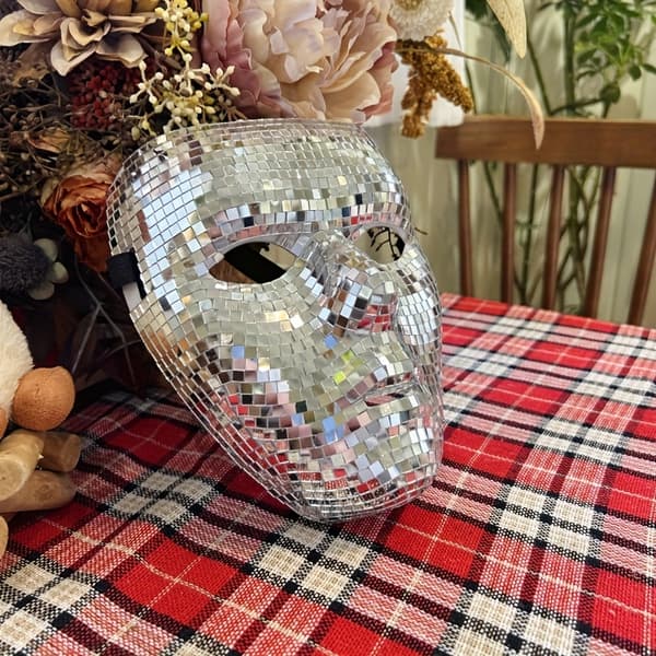Disco Glitter Mask for Festivals, Halloween & Carnival Costume 1pc 1pc