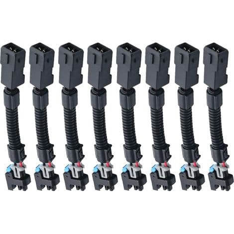 Sæt med 8 LS1 LS6 LT1 EV1-adaptere til Multec LQ4, LQ9 4.8 5.3 6.0 Delphi-indsprøjtninger