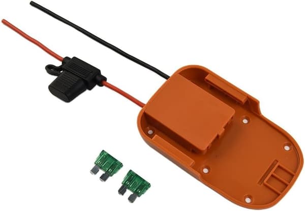Batteriadapter Sikring og DIY-prosjekter 18 Systemer 18V med Inline 14AWG-ledning for strømkompatibel volt