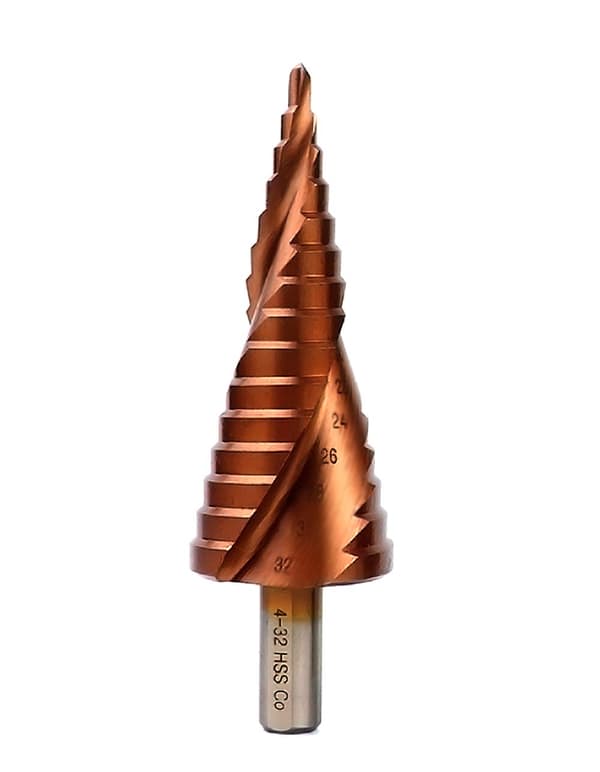HSS M35 Stepped Drill Bit Set 4-32mm Pagoda Bottom Drill Bit Set Large