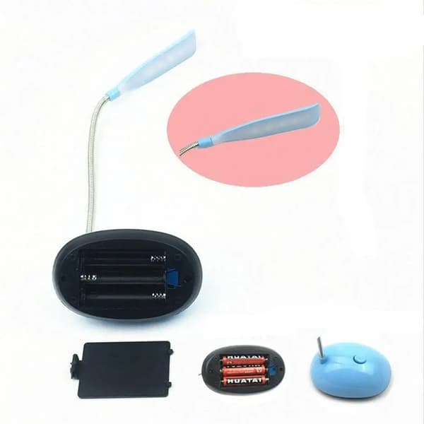 LED skrivebordslampe leselampe batteribordlampe mini øyebeskyttelse