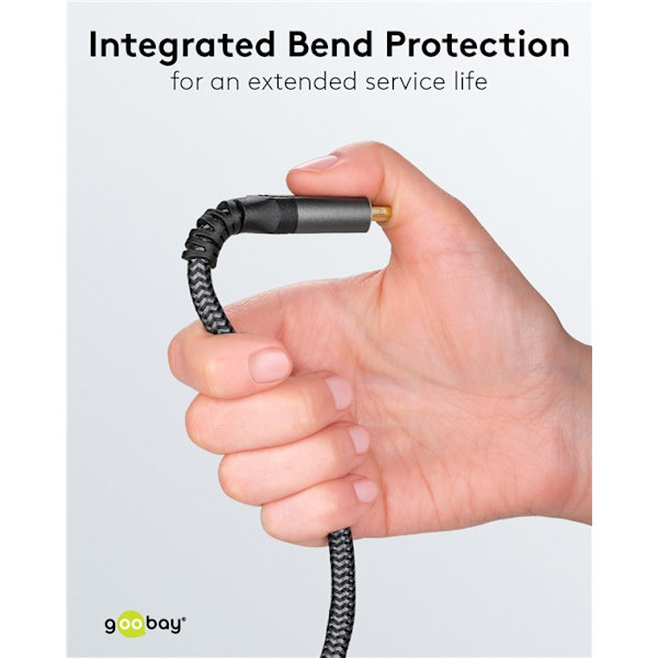 High-Speed HDMI™ Cable with Ethernet Svart, Silver