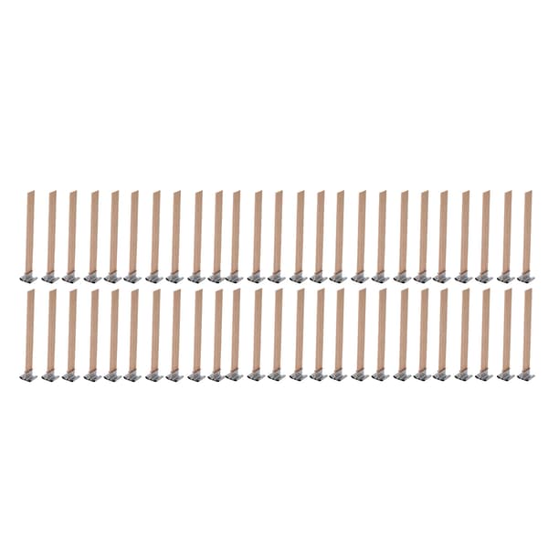50-pak 9,9 x 1,3 cm Professionelle DIY-lysveger til hjemmebrug til lysfremstilling