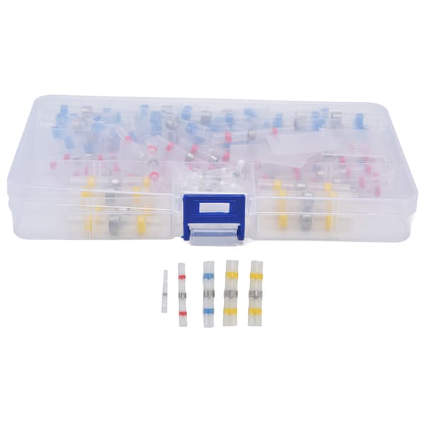 120 Pcs Heat Shrink Connectors Waterproof Crimp Terminals Electrical Wire Splice Kit