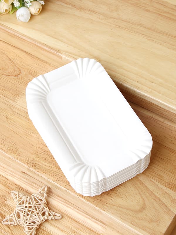 (16 x 10,5 cm) Pakke med 200 hvite pappbrett - Presentasjon T