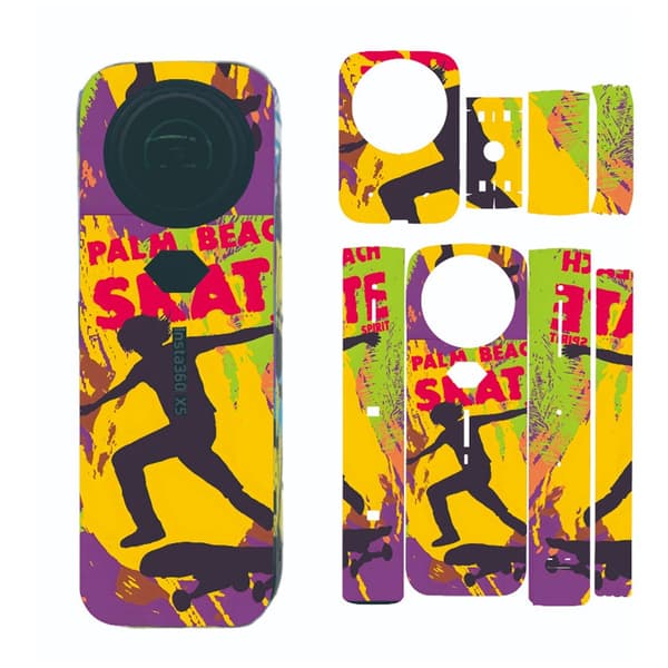 Colorful Protective Sticker Compatible with Insta360 X5 - Full Protection, Personalized Style and Scratch Protection