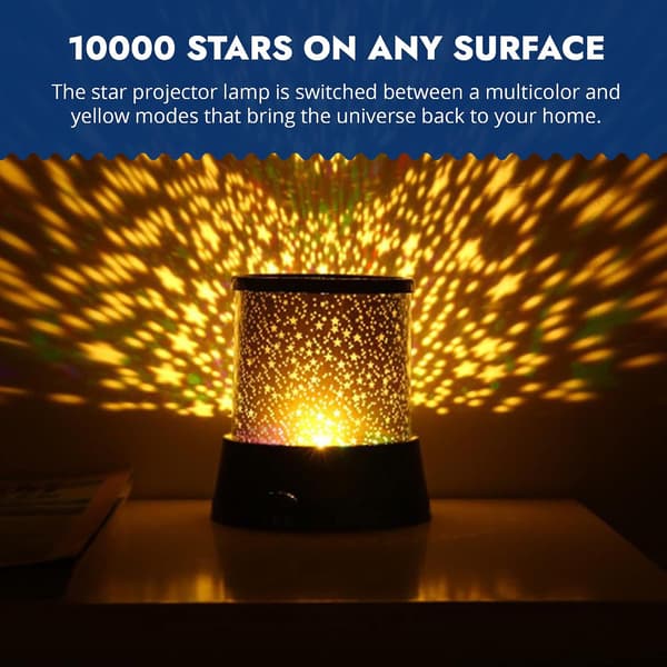 Projektor Galaxy Natlampe i Sort – Farverig Twilight Romantisk