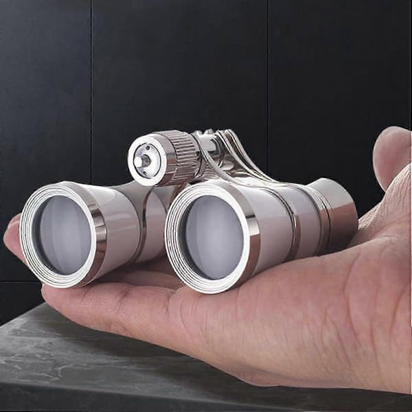 Compact Opera Binoculars with Chain for Women and Girls - Portable Binocular Telescope