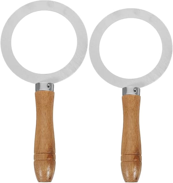 Tea Brulee Reusable Stainless Steel 2pcs with Wooden Handle Cup Edge Protective Cover