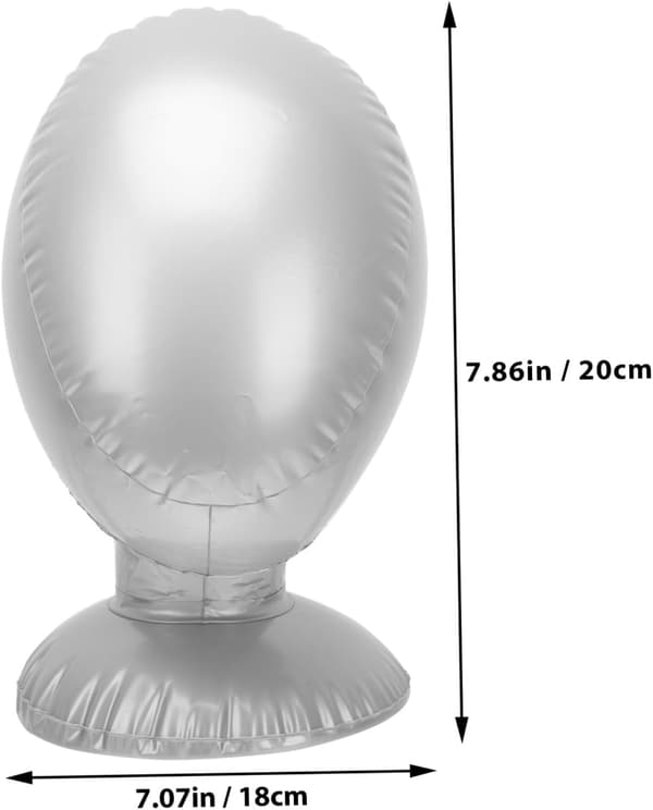 Uppblåsbart PVC-hattdisplaystativ Perukställ Hållare Pålitlig formare för vardagshattar Perukdisplayhållare