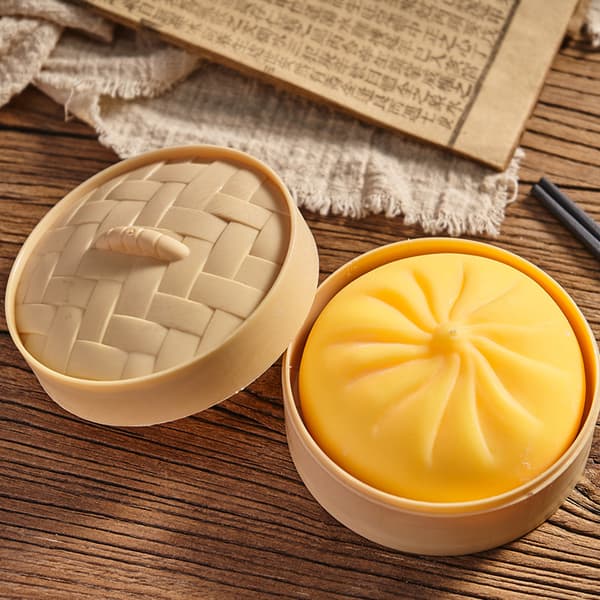 4-pak Dumpling Stressbolde i Farver | Klembart Fidget Legetøj, Sensorisk Stresslindring til Hjem & Kontor