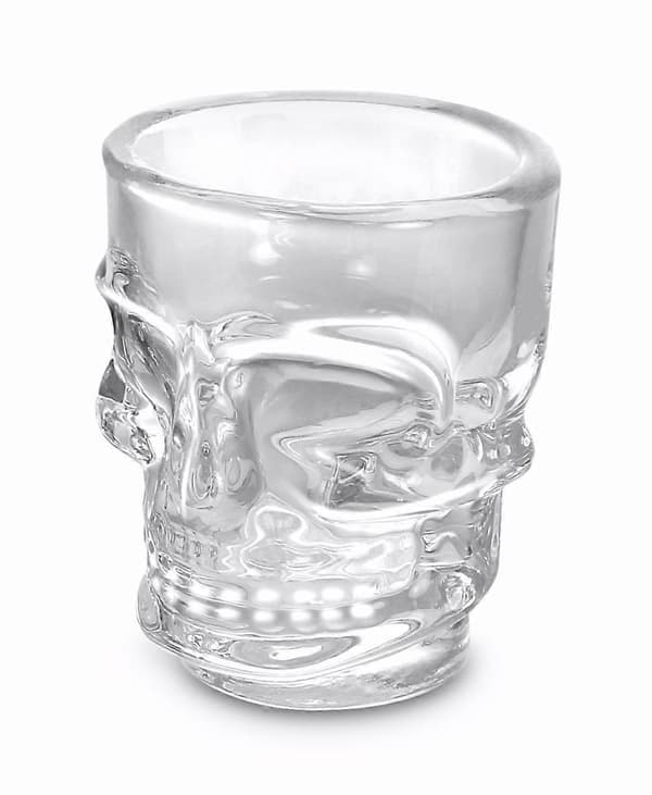 6 stk 45 ml Kraniet Shotglas, Sæt med 6, 1,5 oz, Klar