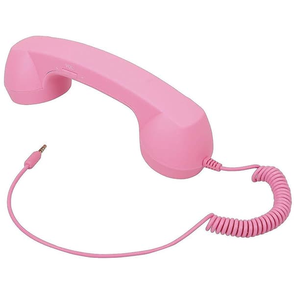 Retro 3,5 mm telefonrør: Stilfuldt ABS-design, klar lyd, perfekt til smartphones