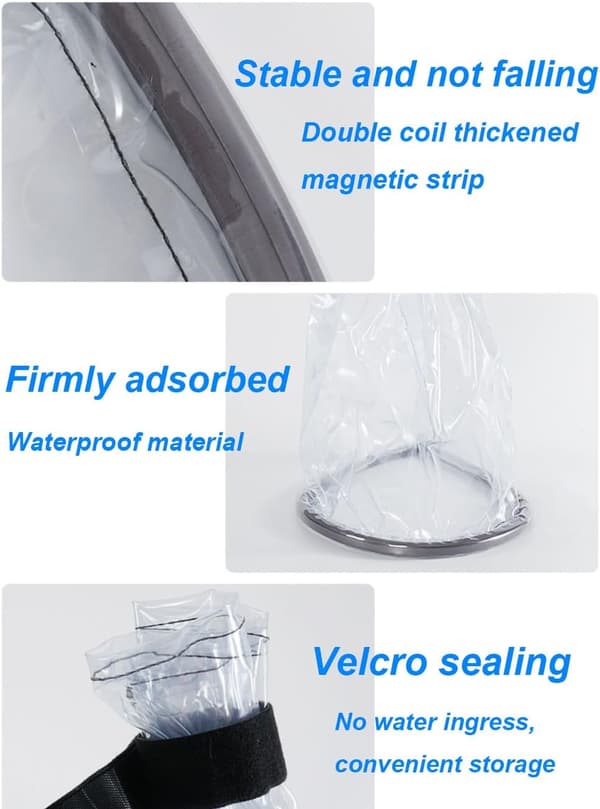 (30 cm diameter, transparent) Regnbeskyttelse til opladning af elbiler