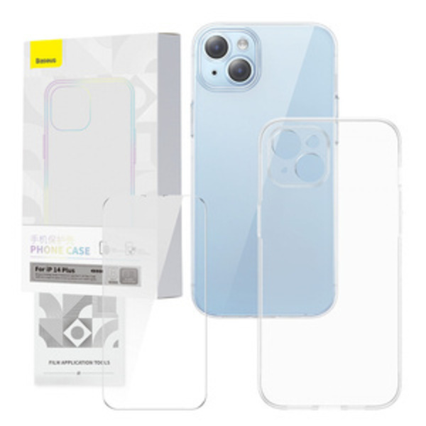 Transparent Case and Tempered Glass Set Baseus Corning for iPhone 14 Plus