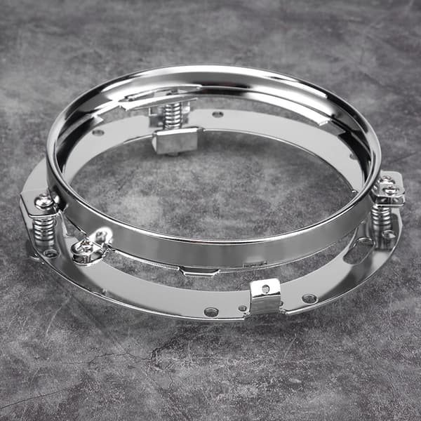 7-tommers rund LED-frontlys monteringsring rustfritt stål frontlysholder for Jeep Wrangler