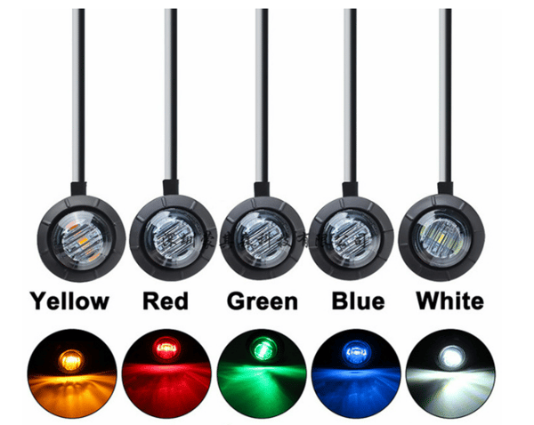 10 stk 3LED lastebil sidemarkeringslys LED lastebil blinklys busslys hus s