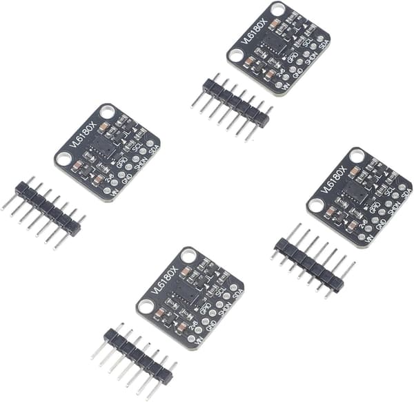 Afstandssensor Integreret Gestusgenkendelse Omgivelsesdetektion I2C-interface Kompakt VL6180X Optisk Lys Sort 20.32x17.78mm til