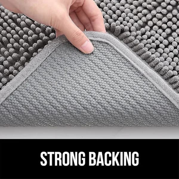 【PP】Hundemåtte til mudrede poter, absorberer fugt og snavs, absorberende skridsikker vaskbar måtte, hurtigtørrende mikrofiber, MudBY Grå 60x90cm