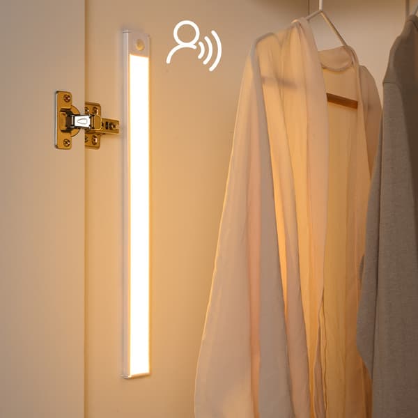 1 stk LED ultratynn menneskekroppssensor lyslist hvit