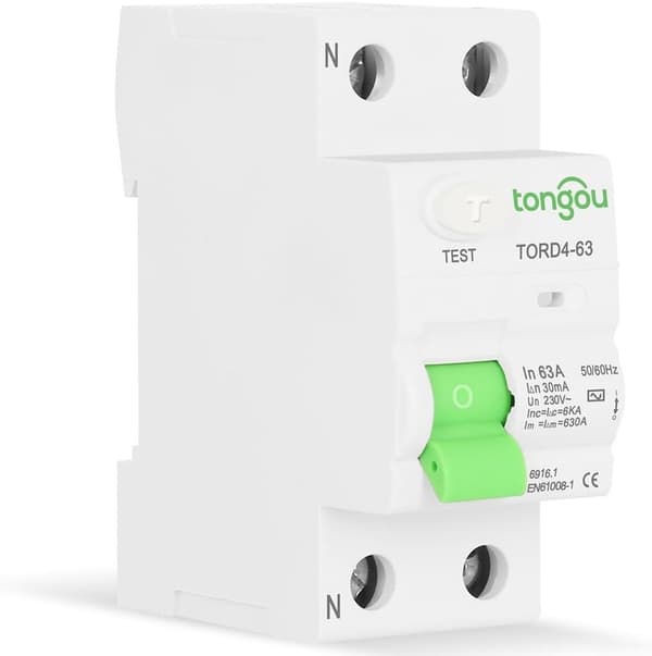 Type AC 2P 63A 30mA effektbryter ladesystem UPS for EV-lader, PV industriell strømforsyning