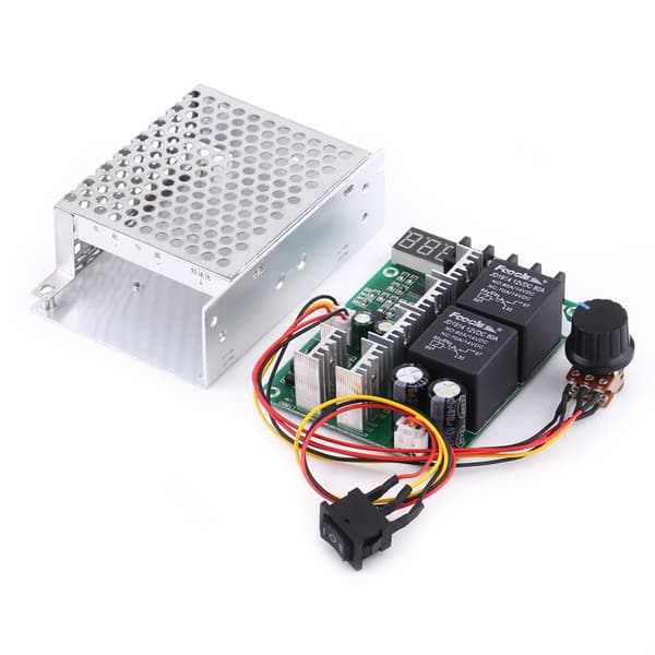Digital Display DC Motor Hastighedsregulator 10V til 55V 40A med Frem/Tilbage-kontakt