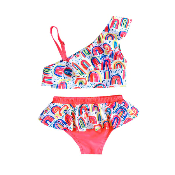 Kaksiosainen uimapuku tytölle (k 90cm - värikäs), Bikinisetti, bea