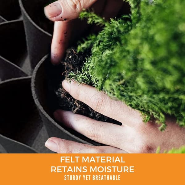 1 pc vertical planter bag 7 pockets wall planter, for plants and fl