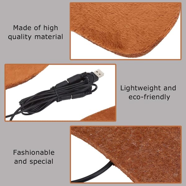 (Men-Brown) Winter Heated Insoles, Electronic Heating Warm Insoles