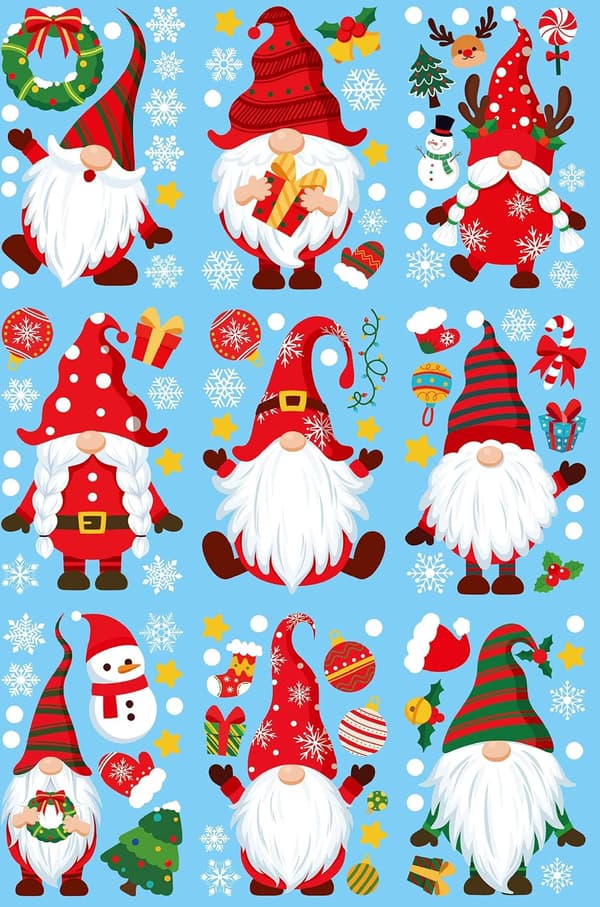 Christmas window stickers Christmas window decal Christmas wind