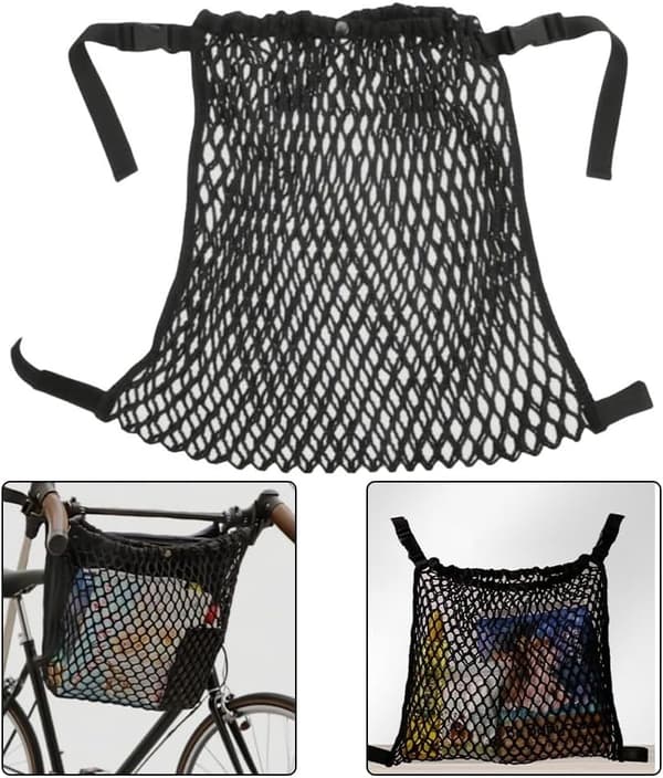 Mesh Organizer Hængende Stropper og Opbevaringsplads til at Bære Bleer, Klapvogn med Justerbar Stor