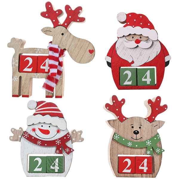 Dekorativ kalender (Jul tredimensjonal trekalender for eldre)