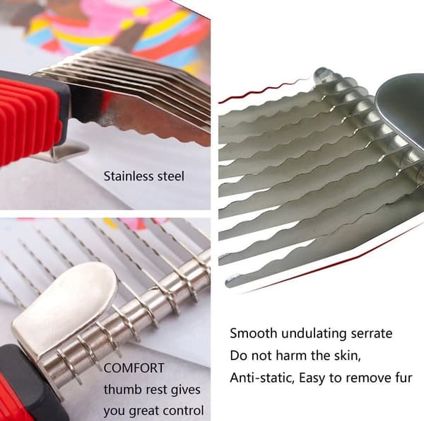Pet Dematting Comb, Undercoat Knot & Tangle Remover, Pet Grooming Tool