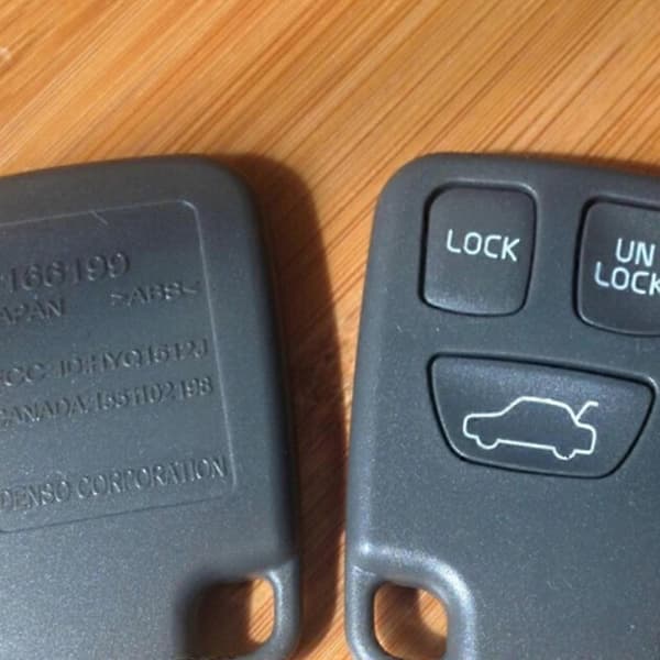 Portable Replacement 3 Button Remote Key Case Shell Cover for S40 V40 S70 C70 V70 XC70 XC90 (Black)