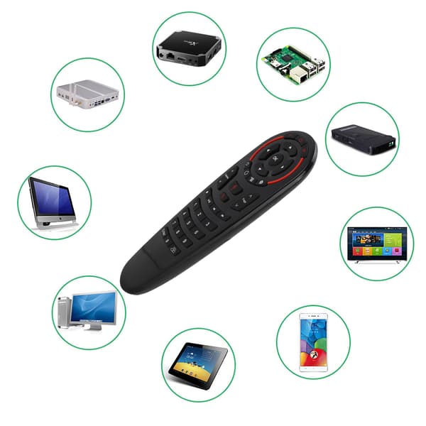 G30S USB 2.4G trådløs overføring intelligent stemmefjernkontroll med 6-akset gyroskopsensor