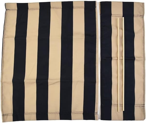 Regissørstol laget av stoff, og til striper (1 sett) erstatningslerretstrekk, sammenleggbart i polyester, klassisk blått og hvitt