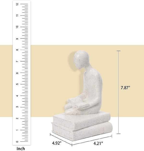 Sunrain Quoowiit Modern Statydekoration, Abstrakt Konstskulptur i Harts