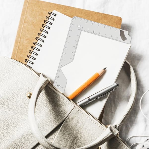 Bogbindingslineal i metal 15 cm Bogomslagsguide til præcis positionering og scrapbooking