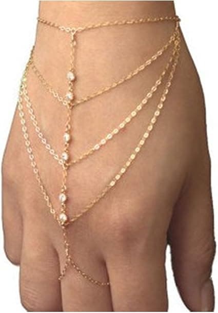 Pop Celebrity Kæde Kvast Krystal Armbånd Slave Fingerring Han