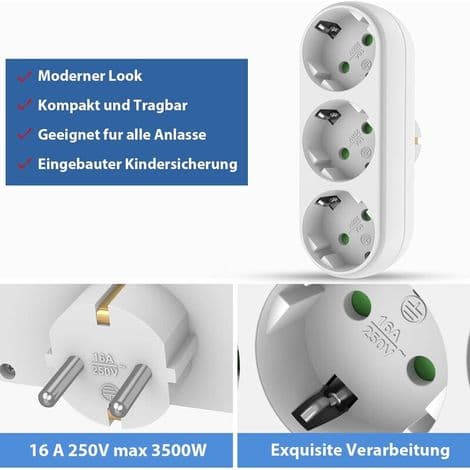 Pluggadapter, grenuttak, kabelfri, veggkontakt, hvit, ladeadapter, USB-lader for kamera